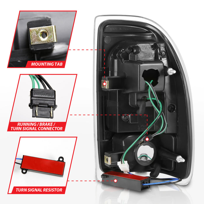 Anzo USA 311348 Tail Light Assembly; LED; Smoke Lens; Black Housing; Pair; - Truck Part Superstore