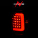 Anzo USA 311349 Tail Light Assembly; LED; Red Lens; Chrome Housing; Pair; - Truck Part Superstore