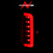Anzo USA 311350 Tail Light Assembly; LED; Clear Lens; Black Housing; Pair; - Truck Part Superstore
