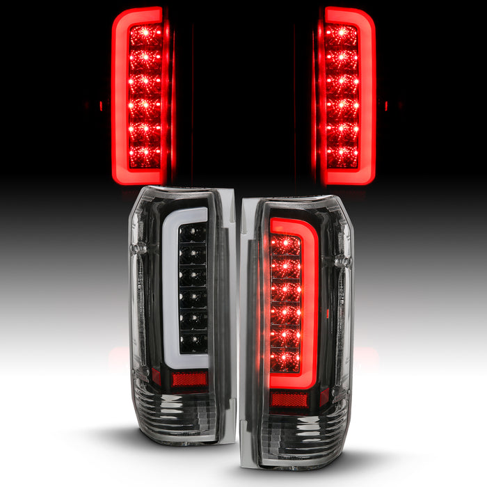Anzo USA 311350 Tail Light Assembly; LED; Clear Lens; Black Housing; Pair; - Truck Part Superstore