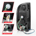 Anzo USA 311353 Tail Light Assembly; LED; Clear Lens; Black Housing; Pair; - Truck Part Superstore