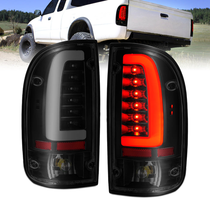 Anzo USA 311354 Tail Light Assembly; LED; Smoke Lens; Black Housing; Pair; - Truck Part Superstore