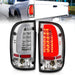 Anzo USA 311355 Tail Light Assembly; LED; Clear Lens; Chrome Housing; Pair; - Truck Part Superstore