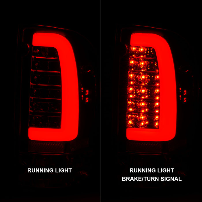 Anzo USA 311355 Tail Light Assembly; LED; Clear Lens; Chrome Housing; Pair; - Truck Part Superstore