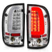 Anzo USA 311355 Tail Light Assembly; LED; Clear Lens; Chrome Housing; Pair; - Truck Part Superstore