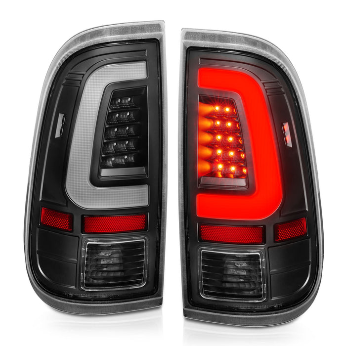 Anzo USA 311356 Tail Light Assembly; LED; Clear Lens; Black Housing; Pair; - Truck Part Superstore