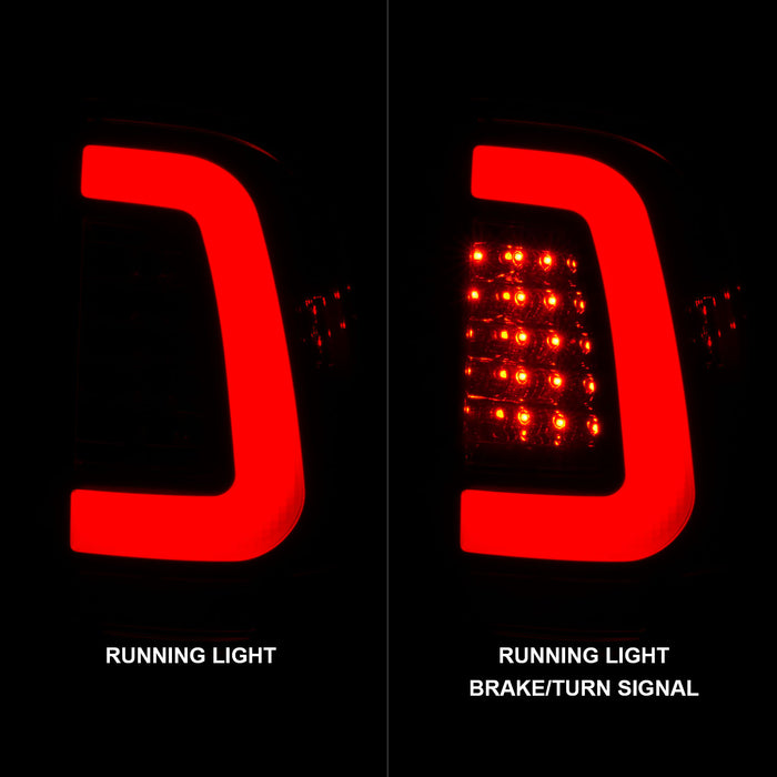 Anzo USA 311357 Tail Light Assembly; LED; Smoke Lens; Chrome Housing; Pair; - Truck Part Superstore