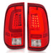 Anzo USA 311358 Tail Light Assembly; LED; Red/Clear Lens; Chrome Housing; Pair; - Truck Part Superstore