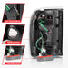 Anzo USA 311359 Tail Light Assembly; LED; Clear Lens; Black Housing; w/Light Bar; Pair; - Truck Part Superstore