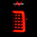 Anzo USA 311359 Tail Light Assembly; LED; Clear Lens; Black Housing; w/Light Bar; Pair; - Truck Part Superstore