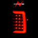 Anzo USA 311360 Tail Light Assembly; LED; Smoke Lens; Black Housing; w/Light Bar; Pair; - Truck Part Superstore