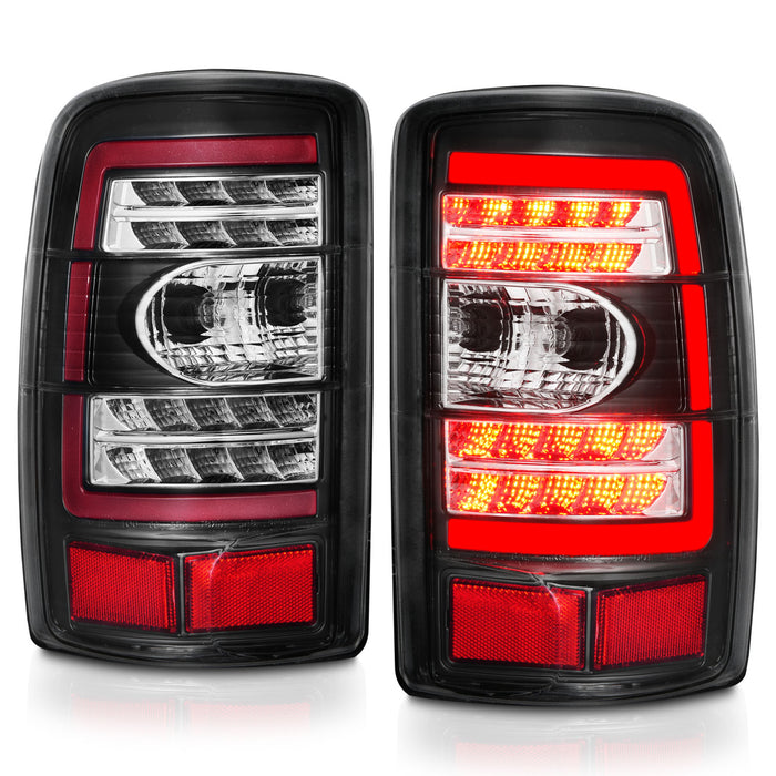 Anzo USA 311362 Tail Light Assembly; LED; Clear Lens; Black Housing; Pair; - Truck Part Superstore