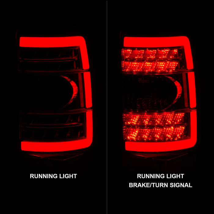 Anzo USA 311362 Tail Light Assembly; LED; Clear Lens; Black Housing; Pair; - Truck Part Superstore