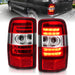 Anzo USA 311364 Tail Light Assembly; LED; Red Lens; Chrome Housing; Pair; - Truck Part Superstore