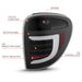 Anzo USA 311365 Tail Light Assembly; LED; Clear Lens; Black Housing; w/Light Bar; Pair; - Truck Part Superstore