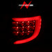 Anzo USA 311365 Tail Light Assembly; LED; Clear Lens; Black Housing; w/Light Bar; Pair; - Truck Part Superstore
