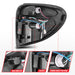 Anzo USA 311367 Tail Light Assembly; LED; Clear Lens; Chrome Housing; w/Light Bar; Pair; - Truck Part Superstore