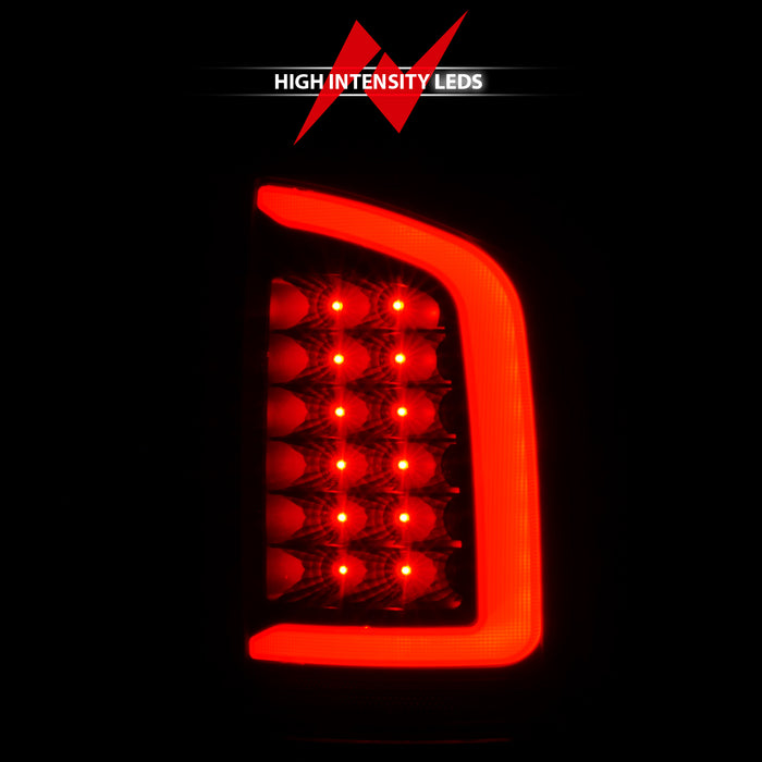 Anzo USA 311369 Tail Light Assembly; LED; Smoke Lens; Black Housing; w/Light Bar; Pair; - Truck Part Superstore