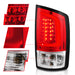 Anzo USA 311370 Tail Light Assembly; LED; Red/Clear Lens; Black Housing; w/Light Bar; Pair; - Truck Part Superstore