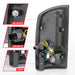 Anzo USA 311370 Tail Light Assembly; LED; Red/Clear Lens; Black Housing; w/Light Bar; Pair; - Truck Part Superstore