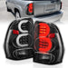 Anzo USA 311371 Tail Light Assembly; LED; Clear Lens; Black Housing; w/Light Bar; Pair; - Truck Part Superstore