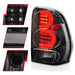Anzo USA 311371 Tail Light Assembly; LED; Clear Lens; Black Housing; w/Light Bar; Pair; - Truck Part Superstore