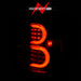 Anzo USA 311371 Tail Light Assembly; LED; Clear Lens; Black Housing; w/Light Bar; Pair; - Truck Part Superstore