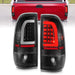 Anzo USA 311377 Tail Light Assembly; LED; Clear Lens; Black Housing; w/Light Bar; Pair; - Truck Part Superstore