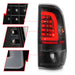 Anzo USA 311377 Tail Light Assembly; LED; Clear Lens; Black Housing; w/Light Bar; Pair; - Truck Part Superstore