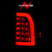 Anzo USA 311377 Tail Light Assembly; LED; Clear Lens; Black Housing; w/Light Bar; Pair; - Truck Part Superstore