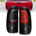 Anzo USA 311378 Tail Light Assembly; LED; Smoke Lens; Black Housing; w/Light Bar; Pair; - Truck Part Superstore