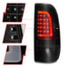 Anzo USA 311378 Tail Light Assembly; LED; Smoke Lens; Black Housing; w/Light Bar; Pair; - Truck Part Superstore