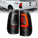 Anzo USA 311379 Tail Light Assembly; LED; Clear Lens; Black Housing; w/Light Bar; Pair; - Truck Part Superstore