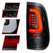 Anzo USA 311379 Tail Light Assembly; LED; Clear Lens; Black Housing; w/Light Bar; Pair; - Truck Part Superstore