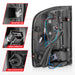 Anzo USA 311380 Tail Light Assembly; LED; Clear Lens; Black Housing; w/Light Bar; Pair; - Truck Part Superstore