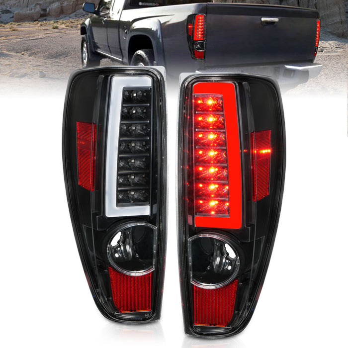 Anzo USA 311382 Tail Light Assembly; LED; Black Housing; w/Light Bar; Pair; - Truck Part Superstore