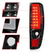 Anzo USA 311382 Tail Light Assembly; LED; Black Housing; w/Light Bar; Pair; - Truck Part Superstore