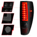 Anzo USA 311383 Tail Light Assembly; LED; Smoke Lens; Black Housing; w/Light Bar; Pair; - Truck Part Superstore