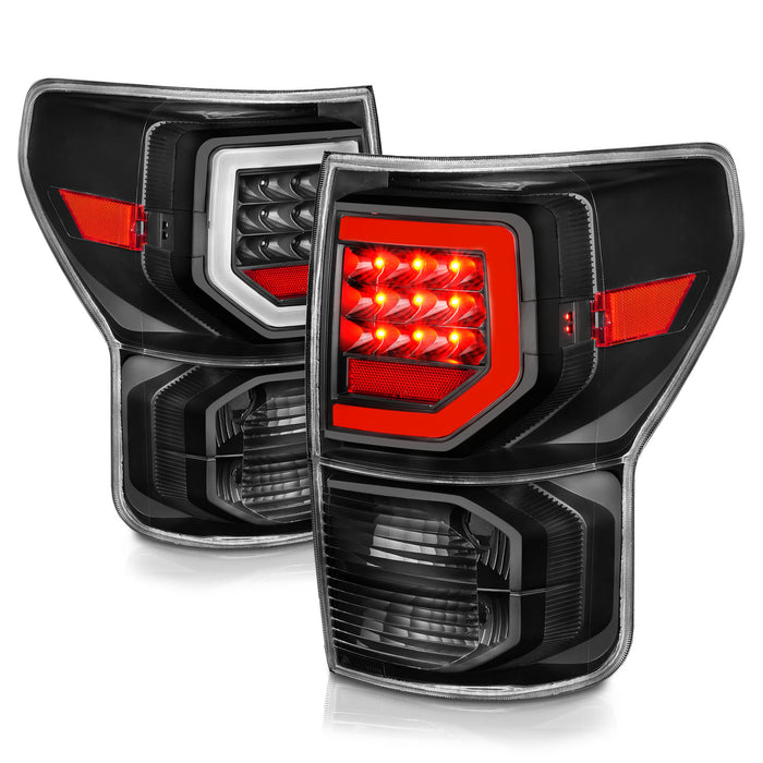 Anzo USA 311386 Tail Light Assembly; Clear Lens; w/Light Bars Black Housing; - Truck Part Superstore