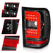 Anzo USA 311390 Tail Light Assembly; LED; Clear Lens; Black Housing; w/Light Bar; Pair; - Truck Part Superstore