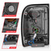 Anzo USA 311391 Tail Light Assembly; LED; Smoke Lens; Black Housing; w/Light Bar; Pair; - Truck Part Superstore
