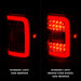 Anzo USA 311393 Tail Light Assembly; LED; Clear/Red Lens; Chrome Housing; w/Light Bar; Pair; - Truck Part Superstore