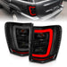 Anzo USA 311395 Tail Light Assembly; LED; Smoke Lens; Black Housing; w/Light Bar; Pair; - Truck Part Superstore