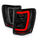 Anzo USA 311395 Tail Light Assembly; LED; Smoke Lens; Black Housing; w/Light Bar; Pair; - Truck Part Superstore