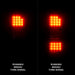 Anzo USA 311397 Tail Light Assembly; Clear Lens; Black Housing; Pair; - Truck Part Superstore