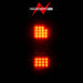 Anzo USA 311397 Tail Light Assembly; Clear Lens; Black Housing; Pair; - Truck Part Superstore