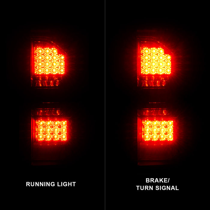 Anzo USA 311398 Tail Light Assembly; Smoke Lens; Black Housing; Pair; - Truck Part Superstore