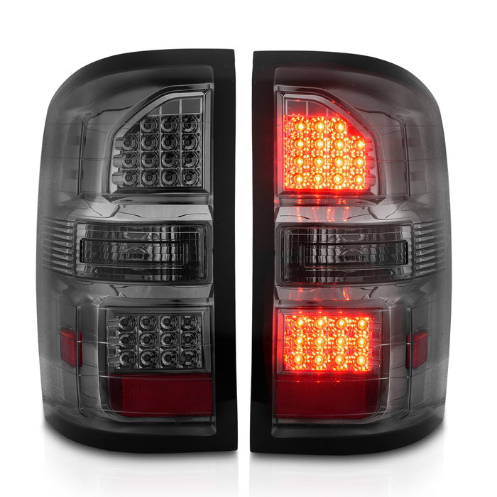 Anzo USA 311398 Tail Light Assembly; Smoke Lens; Black Housing; Pair; - Truck Part Superstore