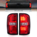 Anzo USA 311399 Tail Light Assembly; Red/Clear Lens; Chrome Housing; Pair; - Truck Part Superstore