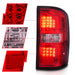 Anzo USA 311399 Tail Light Assembly; Red/Clear Lens; Chrome Housing; Pair; - Truck Part Superstore